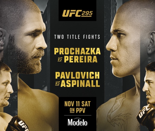 Xem trực tiếp UFC 295: Jiri Prochazka vs Alex Pereira ở đâu, kênh nào?