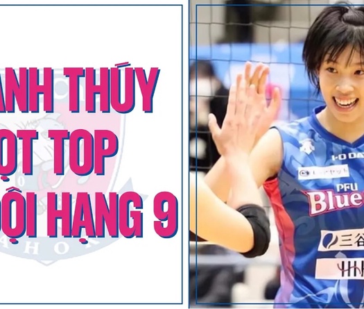Thanh Thúy nằm trong top cầu thủ tấn công hàng đầu Nhật Bản dù đánh cho đội hạng 9