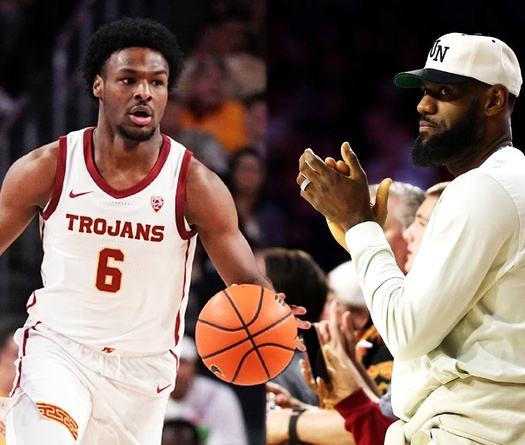 Con trai LeBron chơi trận đấu đầu tiên sau đột quỵ, tái hiện cú chase-down block khiến bố tự hào