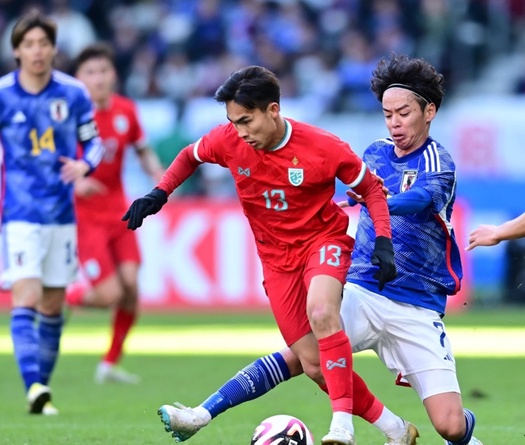 Đá với đội hình dự bị, Thái Lan thảm bại "bàn tay nhỏ" trước Nhật Bản