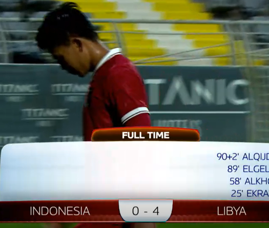 Indonesia thất bại ê chề 0-4 trước đối thủ xếp hạng 120 thế giới