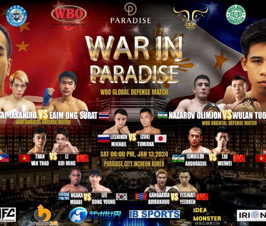 WBO Title Match: War In Paradise - Hình mẫu cho một sự kiện thể thao giải trí đỉnh cao
