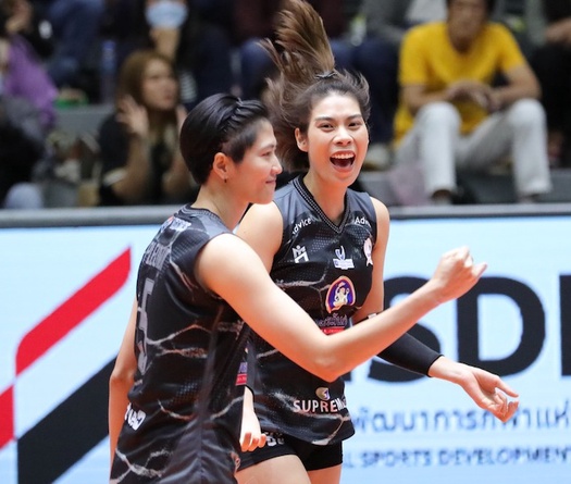 Trực tiếp bóng chuyền Thai League 14/1: Kiều Trinh, Lâm Oanh chạm trán đối thủ mạnh nhất