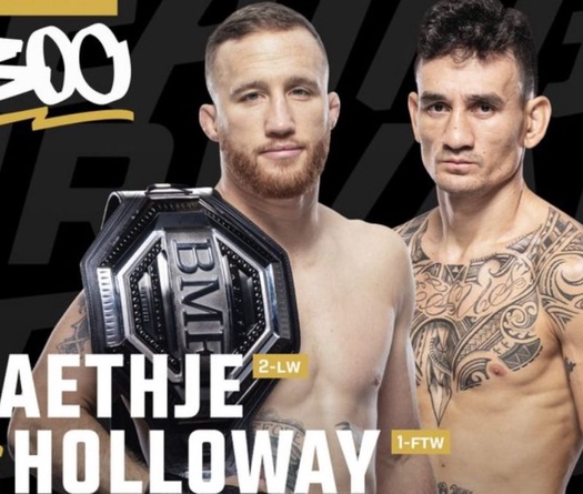 UFC 300: Justin Gaethje bảo vệ danh hiệu "tồi tệ nhất" trước Max Holloway