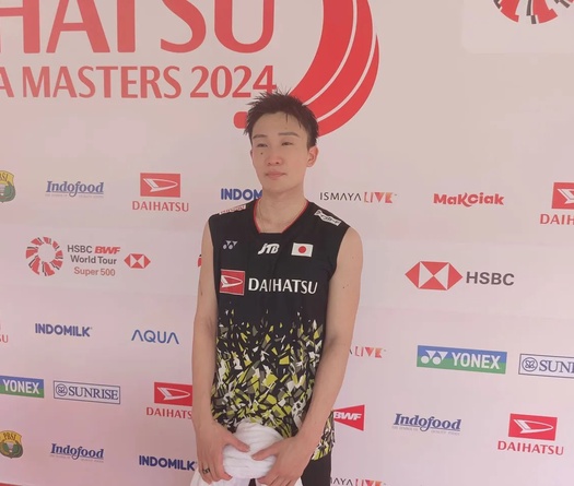 Cầu lông Indonesia Masters 2024: Cựu số 1 thế giới Kento Momota thua ĐKVĐ Vietnam Open 2023