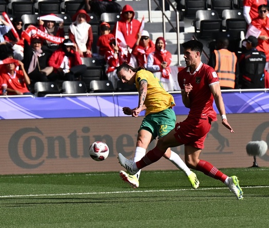 Đuối sức, Indonesia thảm bại trước Australia và bị loại ở Asian Cup 2023