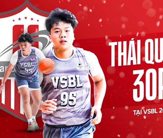 Sao trẻ Thái Quang bùng nổ với 30 điểm tại Playoff VSBL 2023-2024