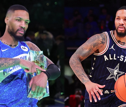 Damian Lillard lập kỷ lục, hai ngày nâng hai cúp tại NBA All-Star 2024