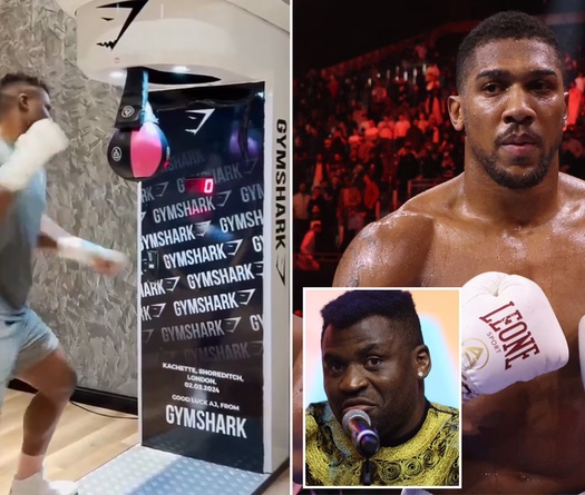 Francis Ngannou tung video cú đấm mạnh nhất thế giới "dọa" Anthony Joshua