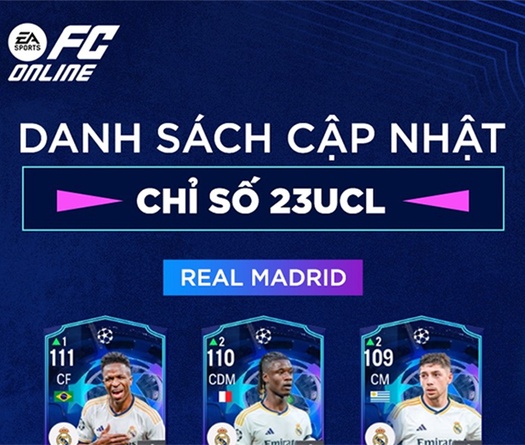 Tăng chỉ số mùa 23 UCL FO4: Cập nhật trong FC Online mới nhất 7/6