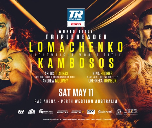 Trực tiếp Boxing: Vasily Lomachenko vs. George Kambosos Jr