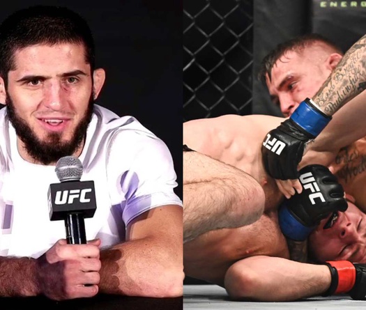 UFC 302: Makhachev thách Poirier dùng đòn "siết máy chém", nhắc lại pha đòn với Khabib