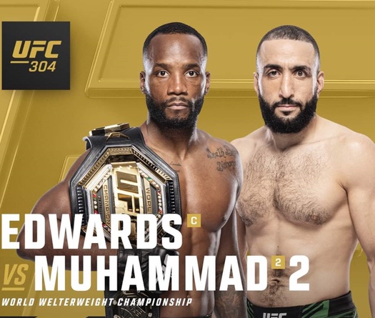 UFC 304: Belal Muhammad chính thức tranh đai với ĐKVĐ Leon Edwards