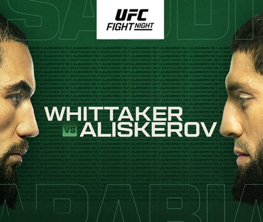 Trực tiếp UFC: Robert Whittaker vs. Ikram Aliskerov