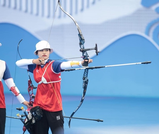 Cung thủ Ánh Nguyệt xếp hạng 37 vòng phân hạng môn bắn cung Olympic 2024