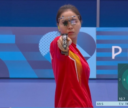 Trịnh Thu Vinh tái hiện vị trí ở vòng loại, suýt chạm đến huy chương Olympic 2024