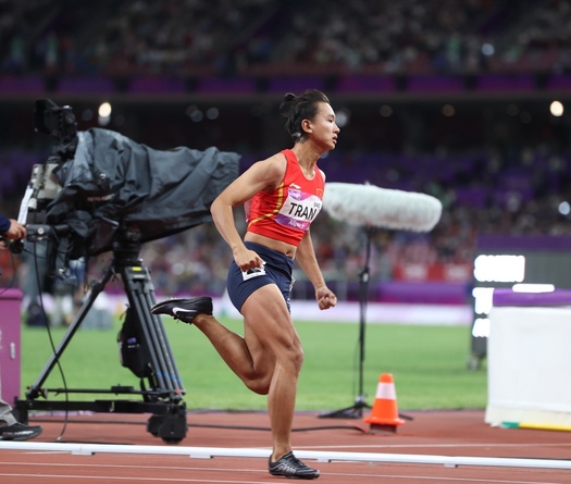 Trần Thị Nhi Yến vào làn chạy 100m nữ dễ thở ở Olympic Paris 2024