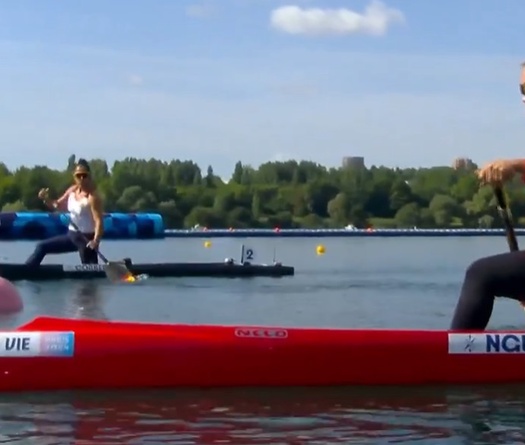 Nguyễn Thị Hương về cuối, vào tranh vé vớt canoeing Olympic 2024