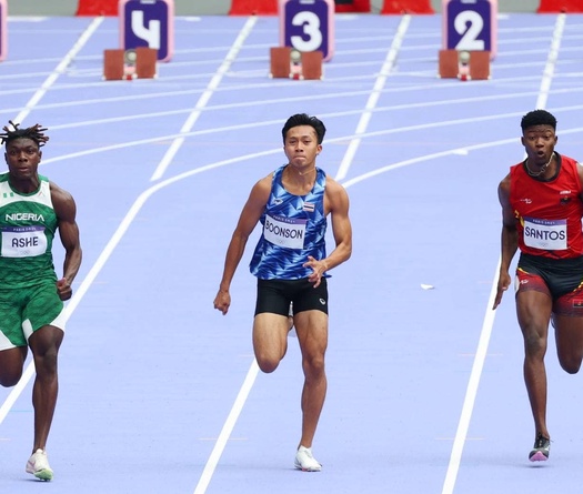 Thần đồng chạy tốc độ Thái Lan Puripol Boonson nhắm "thành tích khó tin" ở giải Điền kinh U20 thế giới