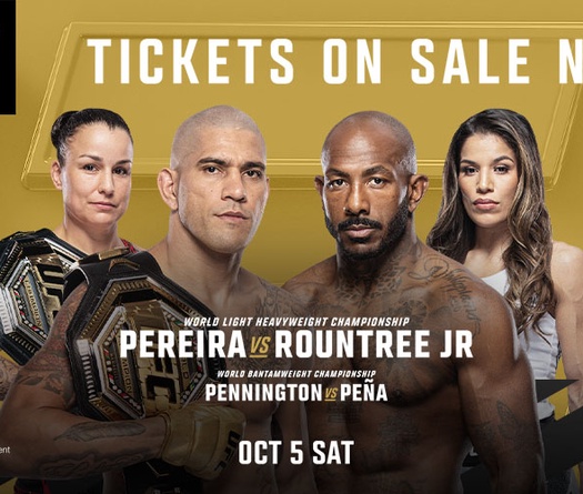 Lịch thi đấu UFC 307: Alex Pereira vs. Khalil Rountree Jr