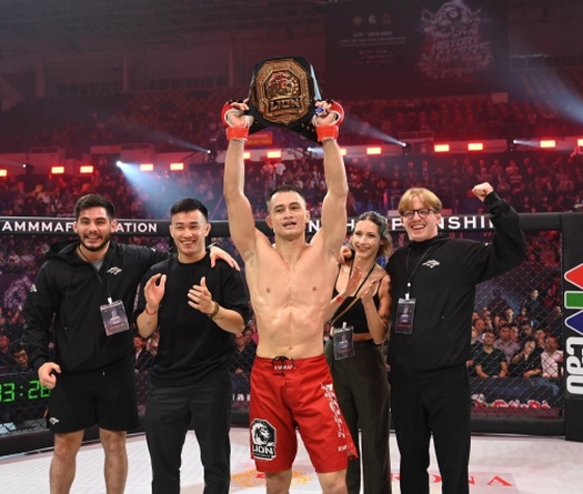 Kamil bảo vệ đai trước Jovidon Khojaev tại LION Championship 20