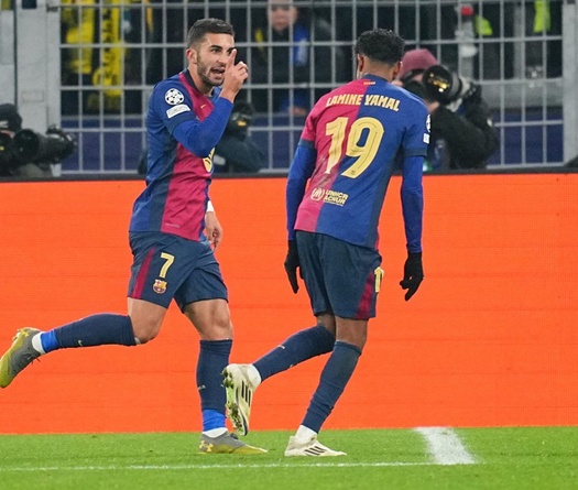 Bảng xếp hạng Champions League 2024/25: Barca và Arsenal tăng tốc