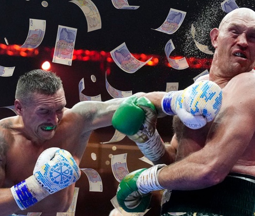 Trận Tyson Fury vs Usyk 2 chia tiền thù lao theo tỷ lệ khó tin