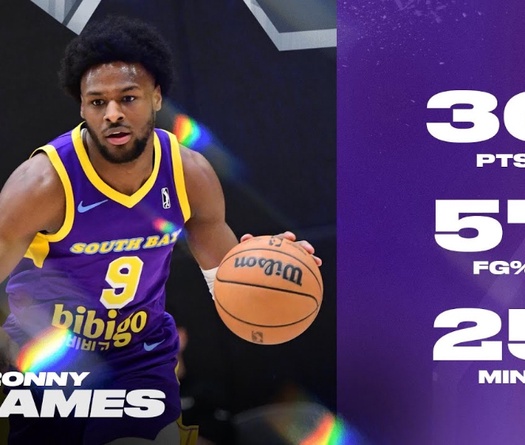 Con trai LeBron James bùng nổ ở NBA G-League, lập kỷ lục cá nhân mới với đội hai Lakers