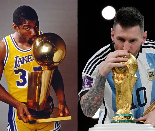 Huyền thoại NBA Magic Johnson cùng siêu sao bóng đá Lionel Messi nhận vinh dự đặc biệt từ Tổng Thống Mỹ