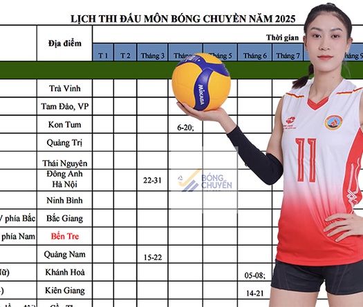 Lịch thi đấu toàn bộ 35 giải bóng chuyền Việt Nam trong năm 2025