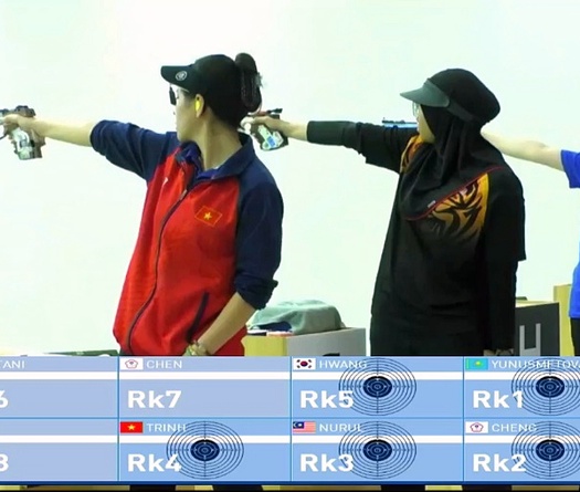 Trịnh Thu Vinh Cúp giành huy chương bắn súng châu Á nhờ “viên đạn vàng” siêu kịch tính