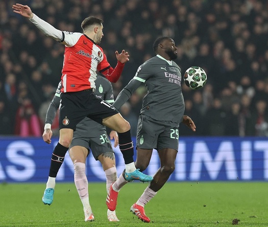 Dự đoán AC Milan vs Feyenoord, 0h45 ngày 19/2, Champions League 2024/25