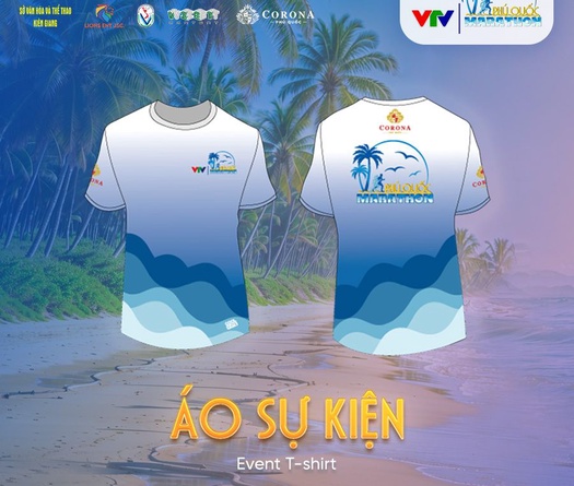 Mẫu áo và huy chương hoàn thành mang không khí biển cả của VTV Phú Quốc Marathon