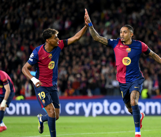 Danh sách ghi bàn Champions League: Raphinha vươn lên vị trí số 1