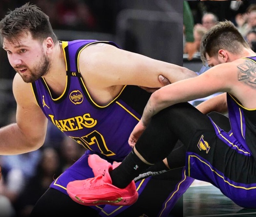 Ghi đến 45 điểm kèm double-double, Luka Doncic vẫn không thể cứu Los Angeles Lakers khi vắng LeBron