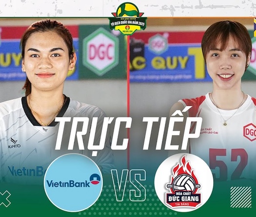 Link trực tiếp giải bóng chuyền VĐQG 2025 ngày 30/3: Hoá chất Đức Giang vs Vietinbank