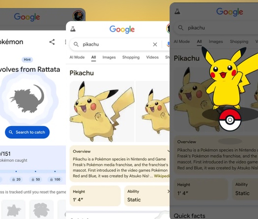 Cách chơi Pokemon Google Game mới nhất 2025`