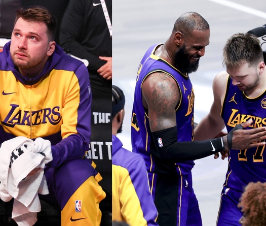 Luka Doncic rơi nước mắt, ghi 45 điểm trong ngày Los Angeles Lakers chốt vé Playoffs