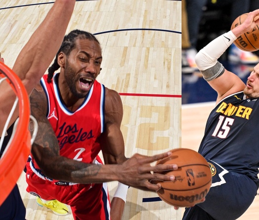 Không ai cản được "người máy" Kawhi Leonard, Nikola Jokic và Denver Nuggets thua Game 2
