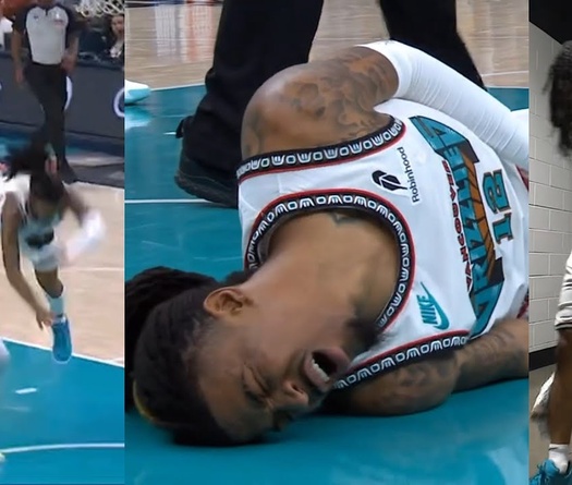 NBA Playoffs 2025: Ja Morant bị phạm lỗi nguy hiểm, rời sân trong đau đớn