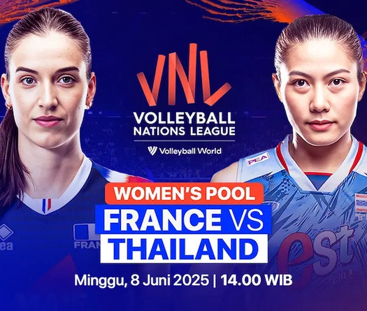 Link trực tiếp giải bóng chuyền VNL 2025 hôm nay: Thái Lan vs Pháp