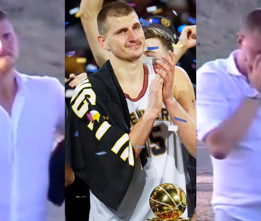 Video: Nikola Jokic đoạt cúp NBA cũng không rơi nước mắt như vô địch giải đấu này