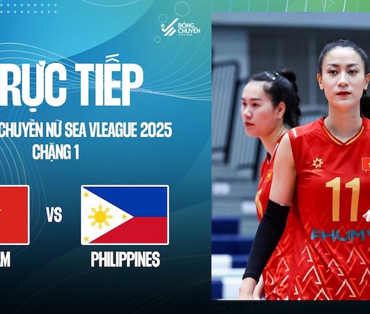 Link trực tiếp bóng chuyền nữ SEA V.League hôm nay 2/8: Việt Nam vs Philippines