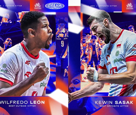 Đội hình tiêu biểu bóng chuyền nam VNL 2025: Bóng chuyền Ý và Ba Lan áp đảo