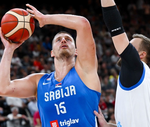 Nikola Jokic cùng đội tuyển Serbia nối dài mạch bất bại ở loạt trận giao hữu quốc tế