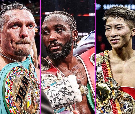 Tranh cãi vị trí võ sỹ boxing số 1 thế giới giữa Usyk và Crawford cùng Inoue