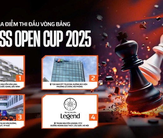 Hơn 1000 kỳ thủ tranh tài ở giải cờ độc đáo EChess Open Cup 2025
