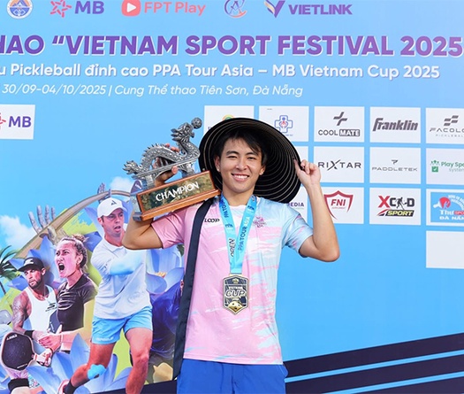Lý Hoàng Nam và Phúc Huỳnh lọt vào top 20 BXH Pickleball thế giới