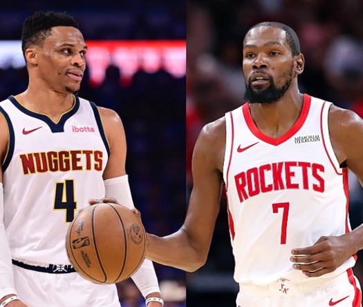 Chuyển nhượng NBA: Kevin Durant " mở lòng" tái hợp với Russell Westbrook tại Houston Rockets