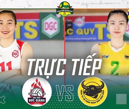 Link trực tiếp giải bóng chuyền VĐQG hôm nay: VTV Bình Điền Long An vs Hoá chất Đức Giang